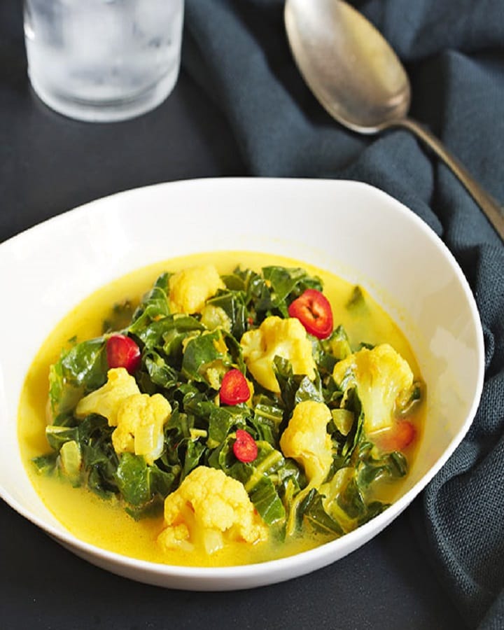 Thai Curry Collard Greens