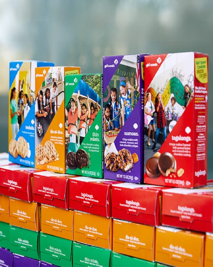 1990s Girl Scout Cookie Box