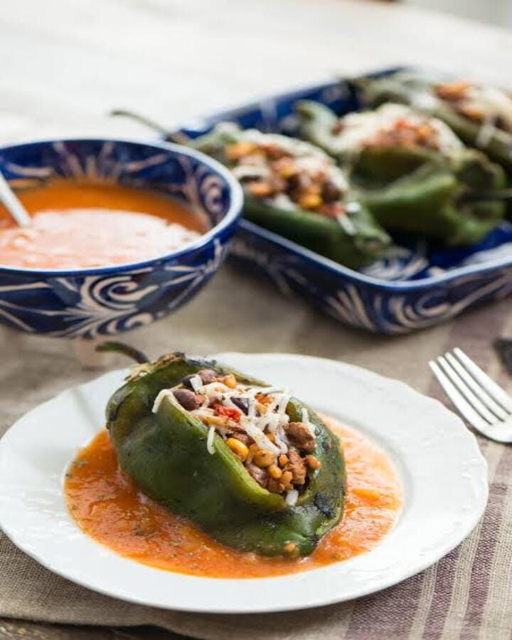 Vegan Chile Rellenos